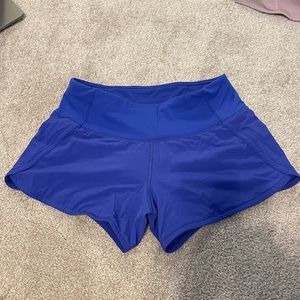 Royal blue lululemon shorts 2.5”